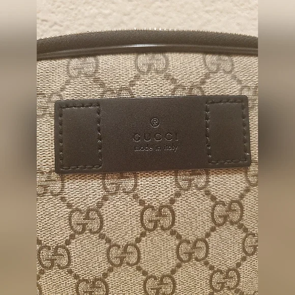 LIKE NEW- Gucci Double Web Belt Bag - Picture 5 of 16